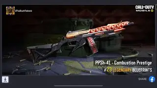 FIRST DRAW FREE LEGENDARY PPSh-41 COMBUSTION PRESTIGE | GARENA CALL OF DUTY MOBILE