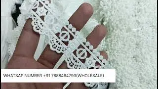 🤑WHOLESALE🤑 GPO LACE MARKET/ALL KINDS OF EMBROIDERY LACES ON CHEAP RATES /LACE FACTORY INDIA