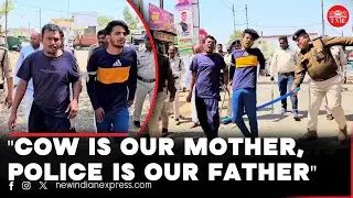 Muslim men accused of cow slaughter beaten, paraded by Ujjain police