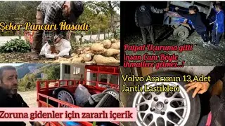 Kaza Yapan Patpatı Uçurumdan Çıkardık / Volvo nun Kışlık Jant ve Lastikleri / Şeker Pancarı Hasadı