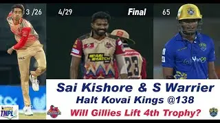 TNPL 2022 Final - Chepauk Super Gillies & Lyca  Kovai Kings JOINT WINNERS