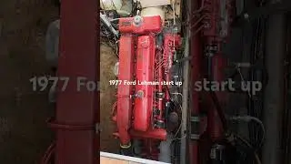 1977 Ford Lehman starting up with 3,090 hours on the clock