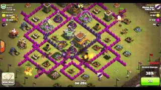 Clash of Clans War - Dragon (LVL2) Attack by Moon Ray (TIMEX DC CLAN)