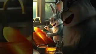 The Rabbit&rsquo;s Secret Recipe Book &ndash; A Magical Cooking Mystery  #ai #cat #fairytalesstory #cute #funny