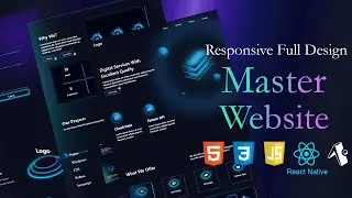 Responsive Full Website Using HTML And CSS And JavaScript Without Any Image | Master CSS Design