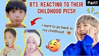 BTS Texts - What If BTS Reacted to Their Childhood Pictures… 😭😍👶🏻 (Part1)