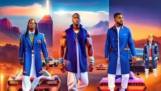 Snoop Dogg, 2Pac, Drake & Eminem - Music Video made by a robot #snoopdogg #2pac #drake #eminem #mix
