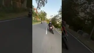 Duke 250 gen 3 crash on lean 😞#ktm #duke390 #duke250 #shorts