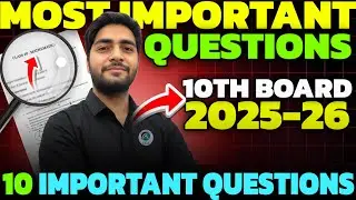 Class 10 Maths 🔥 Most Important Questions | Board Exam 2025–26 | Sagar Sir | CGA