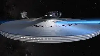 Star Trek The Motion Picture USS Enterprise NCC-1701 Refit - firing TOS style phasers! Two passes