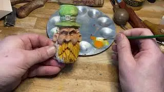 St Patricks Day Carving Pt4 Painting