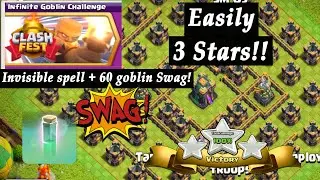 Easily 3 star Infinite Goblin challenge | Clash of Clan #coc #infinitegoblinchallenge #cocchallenge