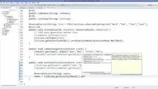 JavaFx Tutorial For Beginners 13   JavaFX ListView