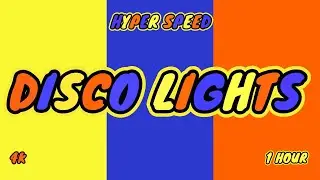 Color Changing Screen- Yellow vs Blue vs Orange [Disco Lights- Hyper Speed- 1 Hour].
