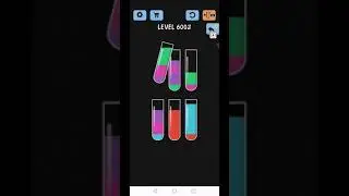 Water Color Sort Level 6002 Gameplay WalkThrough Solution
