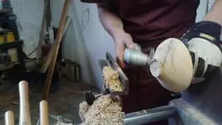 Eucalyptus bowl part 2  sanding