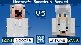 doogile vs Infume MCSR Ranked speedrun 1v1 #14