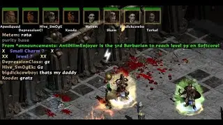 Hitting Rank #3 With Warcry + Grim Ward Support Barbarian | Project Diablo 2 Season 12