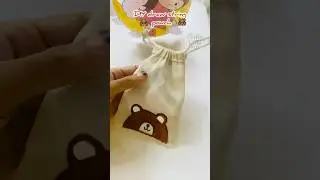 DIY drawstring pouch🫶🏽🤩