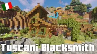 Minecraft Tuscany Blacksmith Build Idea | Italian Forge Build