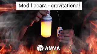Bec led cu efect de flacara cu 4 moduri de iluminat