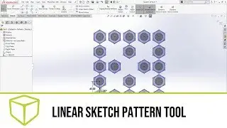 SOLIDWORKS 3D CAD &mdash; Linear Sketch Pattern Tool