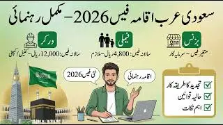 Saudi Arabia Iqama Fees 2026 | Renewal Fee, Dependent Fee, Work Permit Full Guide  Urdu Hindi