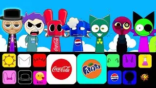 Sprunki OC ALL PHASES - SPRUNKI INVASION COCACOLA AND PEPSI! All Incredibox Sprunki