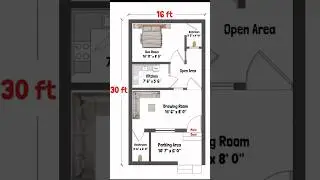16 x 30 House Plan | 16x30 House Design | 16x30 Ghar ka Naksha | East Facing House Plan