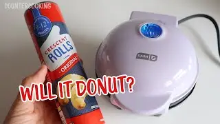 Will It Donut? Canned Crescent Roll Donuts 👩&zwj;🍳 Dash Personal Donut Maker