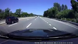 Near miss - Cutting three lanes of traffic to make an exit