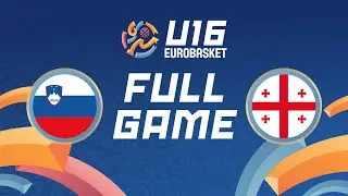 Group Phase | Slovenia v Georgia | Full Basketball Game | FIBA U16 EuroBasket 2024