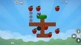 Apple Worm - First 91 -95 Complete Guide & Gameplay #games #puzzlegame #disney #mobilegaming