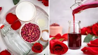 Homemade Rose Syrup- Perfect for Spring!🌹