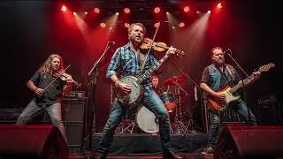 Fiddle Fire on a Backroad Night (Bluegrass Rock)