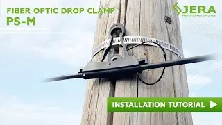 Fiber optic drop clamp PS M for ADSS and FTTH drop cables, quick fiber cable deployment