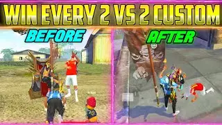 How to win every 2 vs 2 custom room || Top 5 best tips & tricks || how to win every custom room