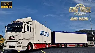 ETS 2 | Nordic Horizons DLC | MAN TGX 2008 Rigid addon by Kast | Realistic Driving #ets2