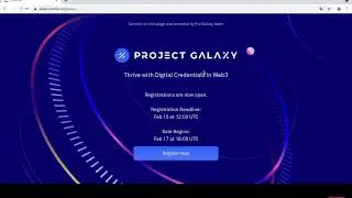 Новый токенсейл Project Galaxy на Coinlist. Ответы на квиз (quiz) и что за кошелек просят в конце