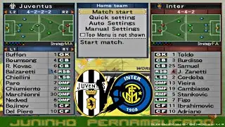 Winning Eleven 10 Juventus vs Inter Milan Konami cup