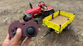 Hydrolic Trolley & 555 Tractor🔥 Rc Tractor Toy | Msand Load | The UK Unboxer 