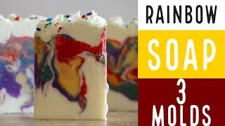 Rainbow Soap Making -  How to Make Cold Process Soap