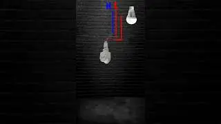 PIR motion sensor wiring working animation  #electrical #wiringconnection #shorts