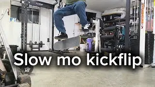 Super slow mo kick flip #skateboarding #thrasher 