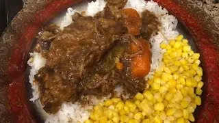 Pot Roast & Gravy with Rice by The Cajun Ninja