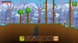 Gameplay#1 ADVENTARIA GAME - 2D sandbox craft - similar to terraria adventure