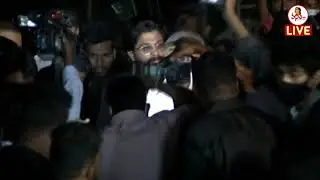 Icon stAAr Allu Arjun (Pushpa Raj) Entry @ Pushpa MASSive Success Party | Vanitha TV