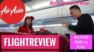 AirAsia A320Neo from SDK to KUL - Airborne with Alan