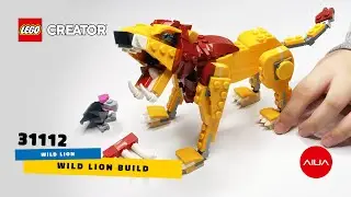 LEGO Creator Lion LEGO 31112 Wild Lion LEGO Creator 3 in 1 2021 Wild Lion 31112 Speed Build