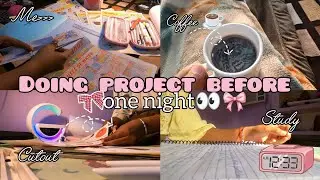 All-Nighter for a School Project Gone Wrong (Realistic Student Vlog)